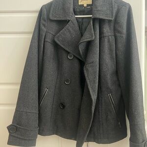 Grane Black and Gray Coat
